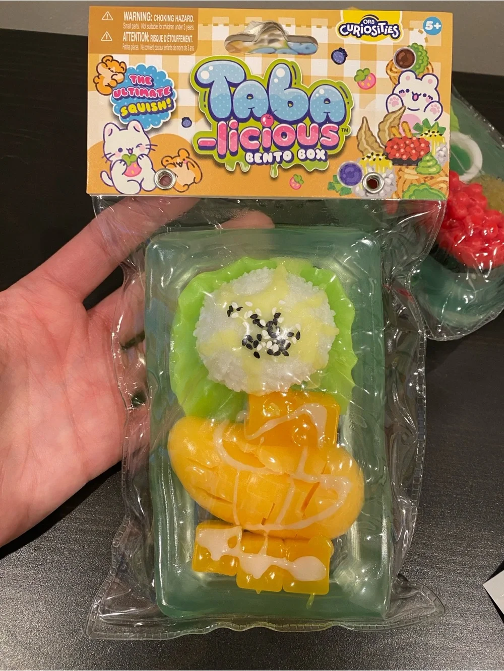 Taba-licious Bento Box Squishy Toy - Yellow & Green. Viral Super squishy large
